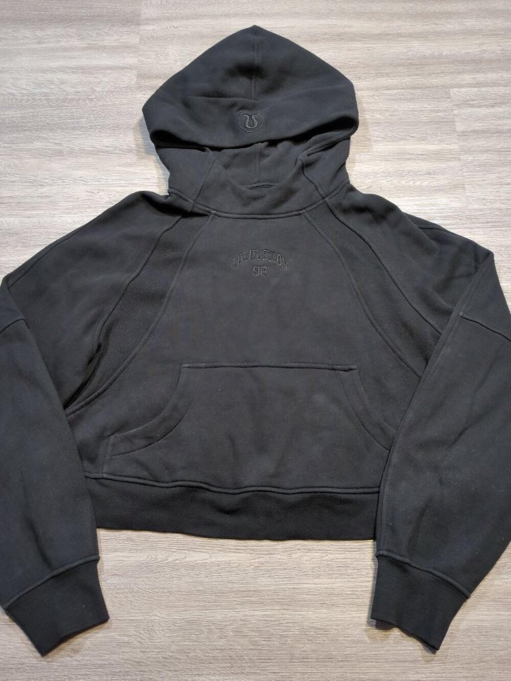 Lululemon Scuba Oversized Hoodie Women's M/L Embroidered Black